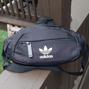 Adidas Black Lightweight Unisex Fanny Pack Waist Bag